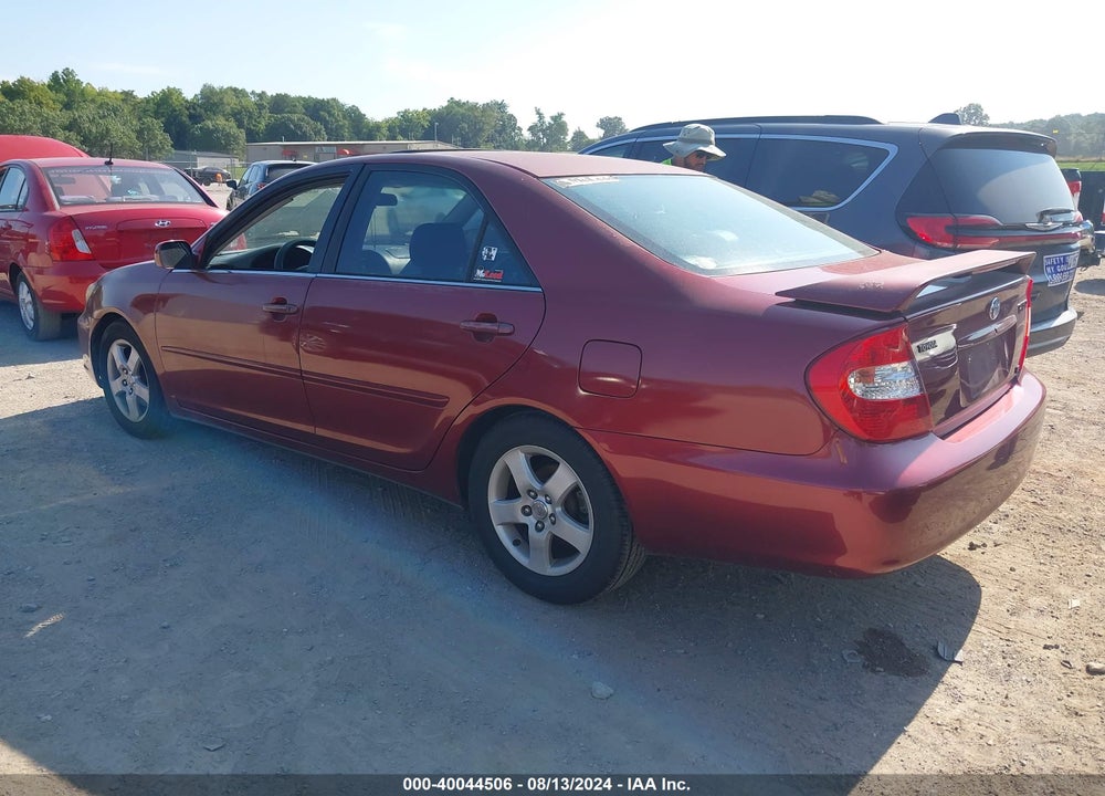 2002 TOYOTA CAMRY SE V6 VIN: 4T1BF32K82U013562