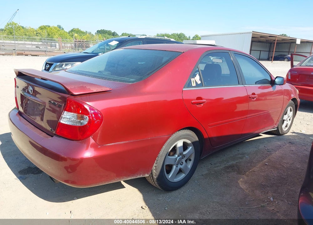 2002 TOYOTA CAMRY SE V6 VIN: 4T1BF32K82U013562