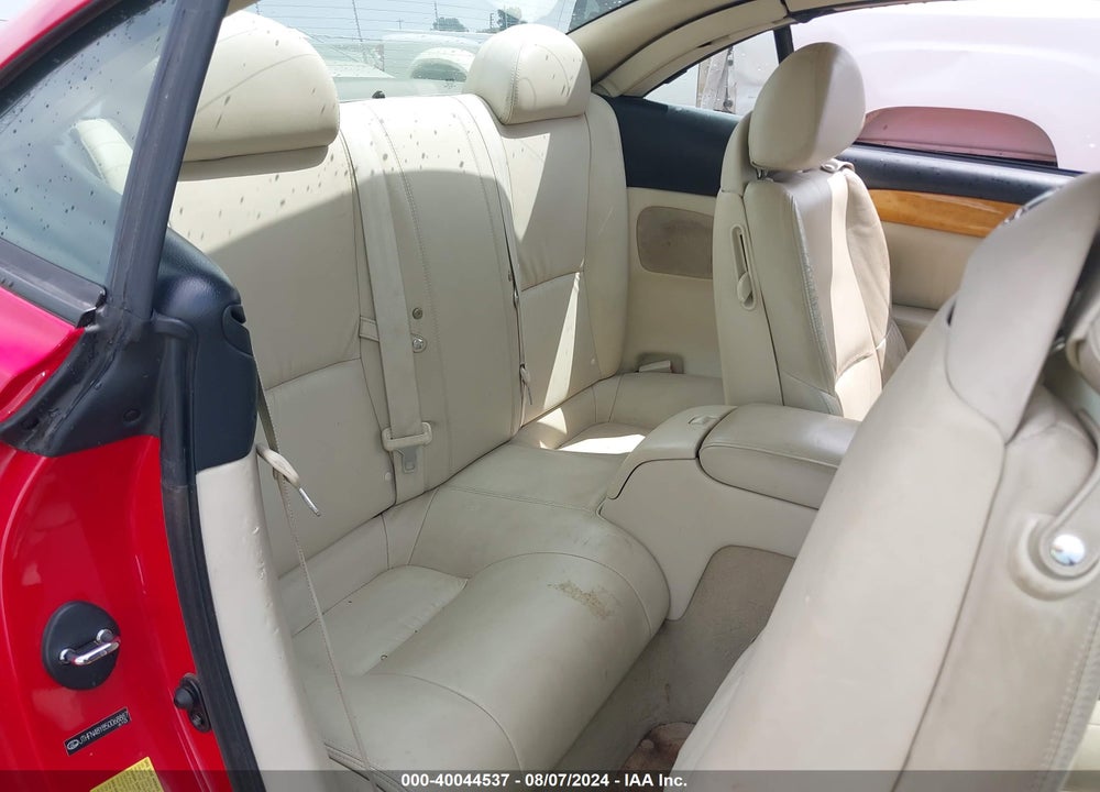 2005 LEXUS SC 430 VIN: JTHFN48Y850068887