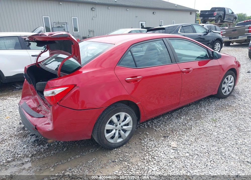 2015 TOYOTA COROLLA LE VIN: 2T1BURHE5FC362745