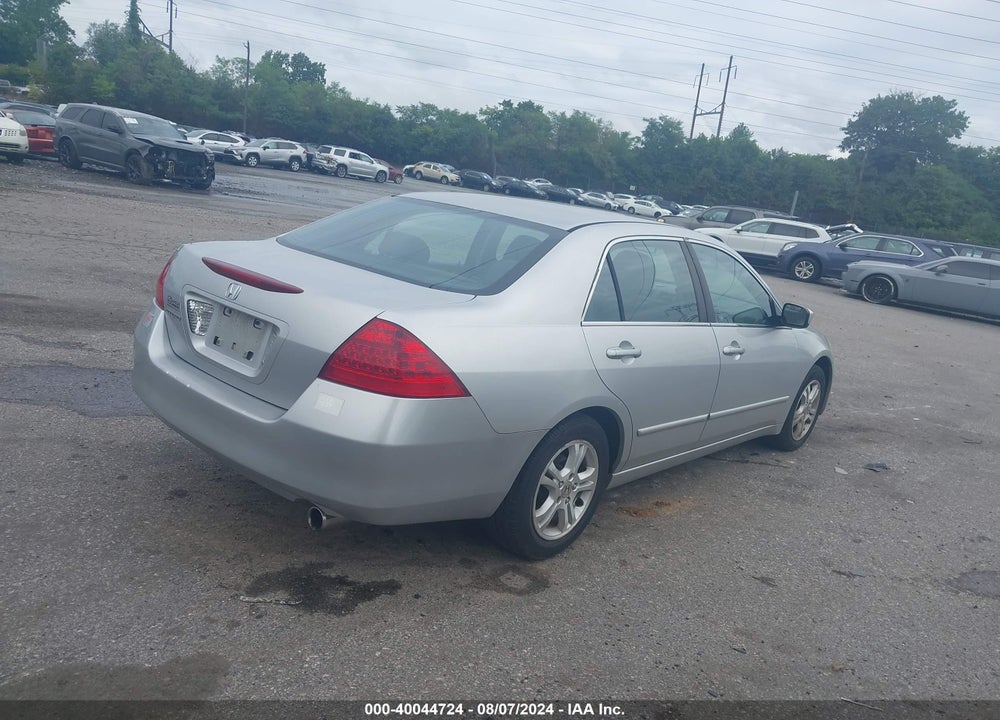 2007 HONDA ACCORD 2.4 EX VIN: 1HGCM56797A162430