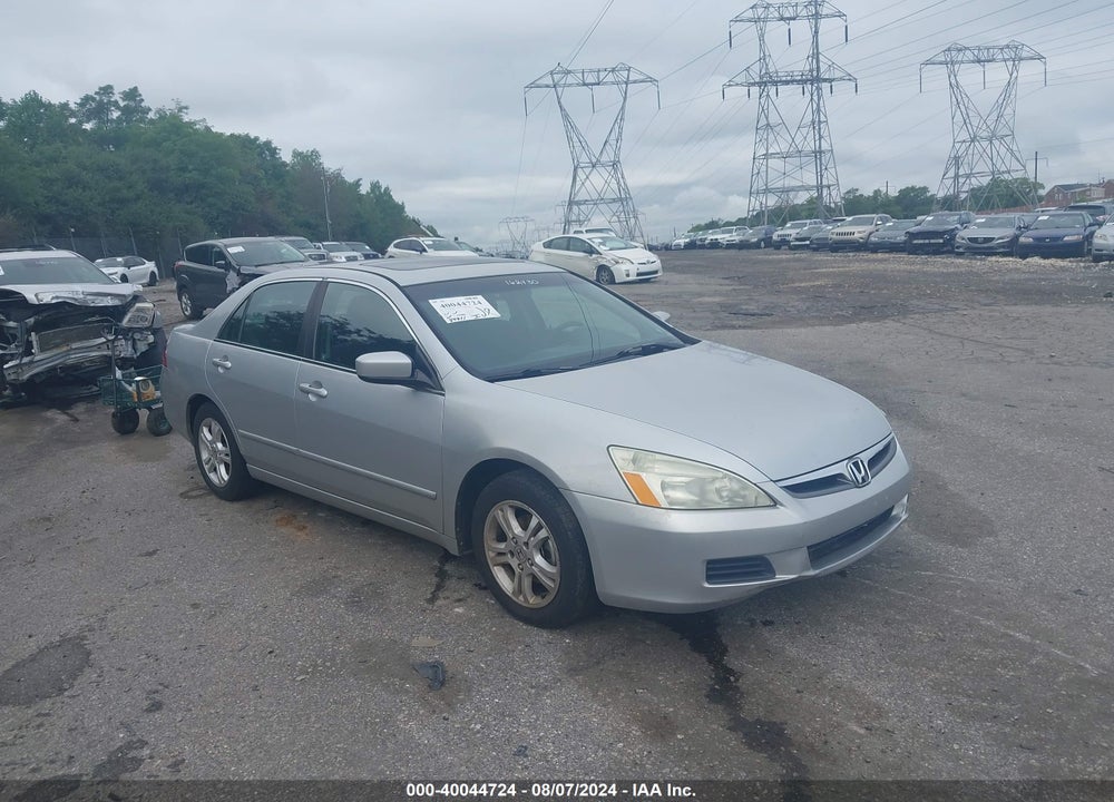 2007 HONDA ACCORD 2.4 EX VIN: 1HGCM56797A162430