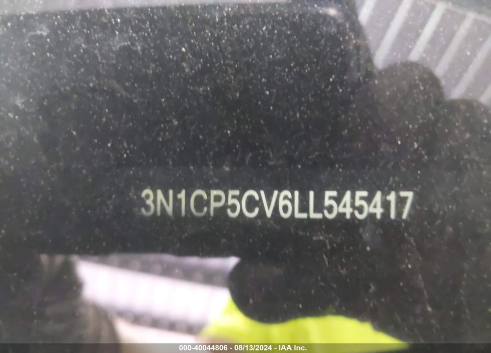 2020 NISSAN KICKS SV XTRONIC CVT VIN: 3N1CP5CV6LL545417