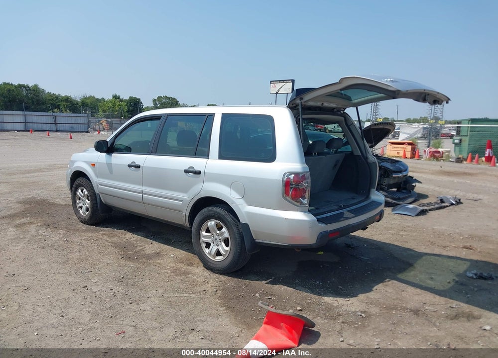 2007 HONDA PILOT LX VIN: 5FNYF28187B035021