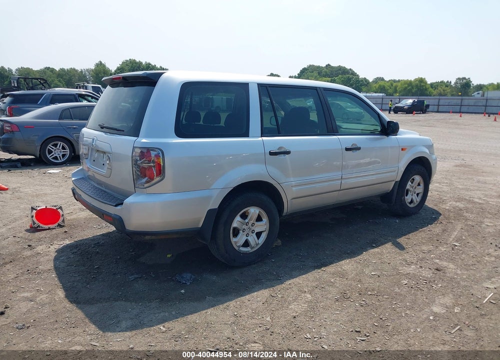2007 HONDA PILOT LX VIN: 5FNYF28187B035021