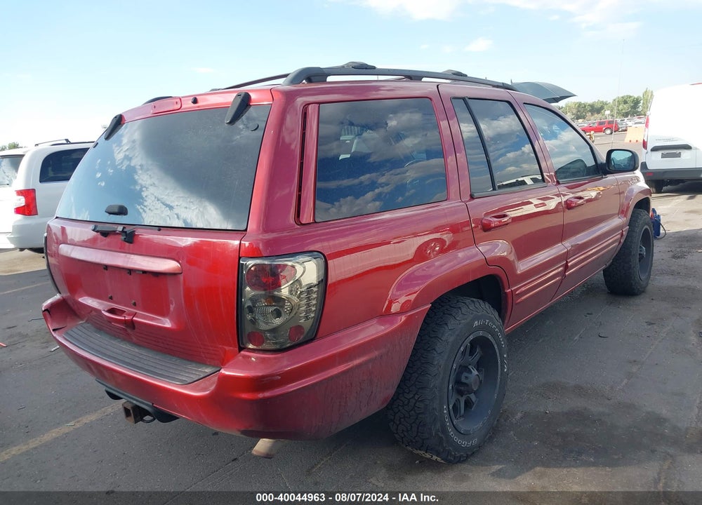2004 JEEP GRAND CHEROKEE LIMITED VIN: 1J4GW58N64C142572