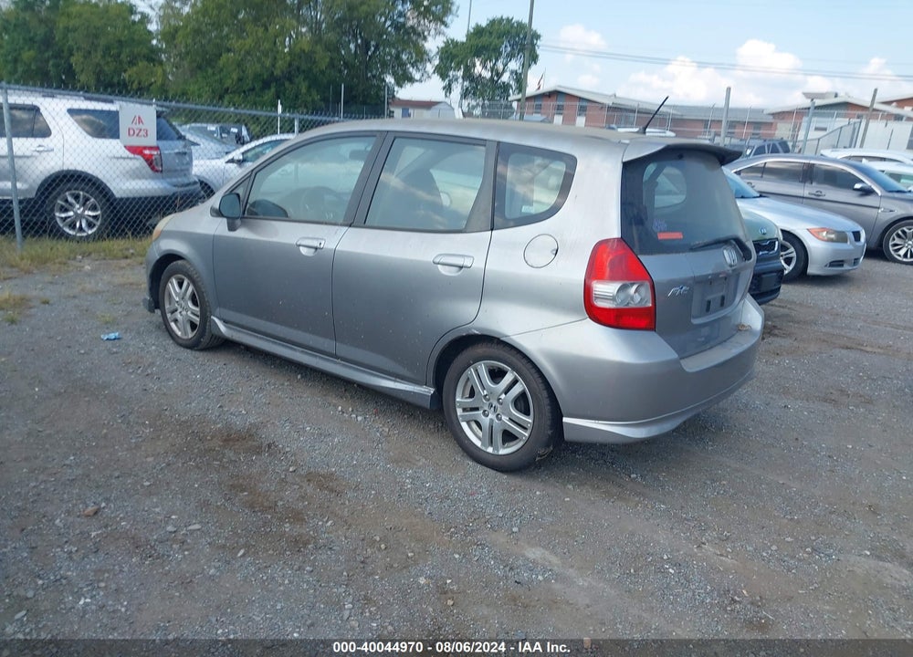 2007 HONDA FIT SPORT VIN: JHMGD38687S065110