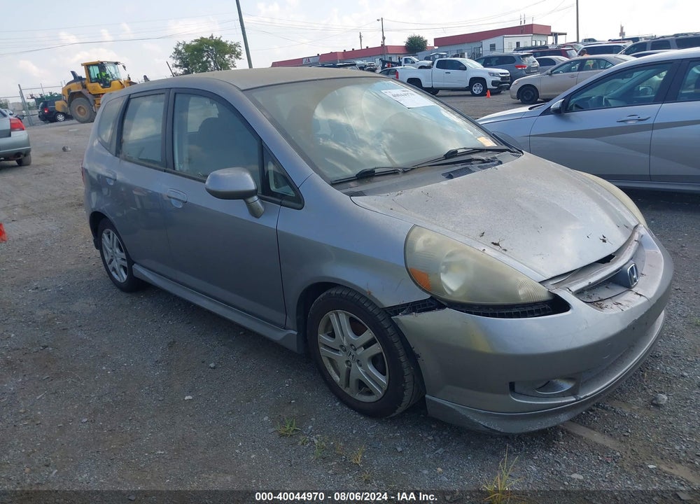 2007 HONDA FIT SPORT VIN: JHMGD38687S065110