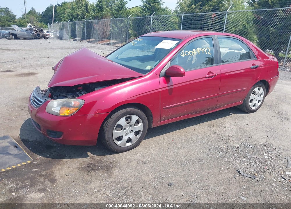 2009 KIA SPECTRA EX VIN: KNAFE222195666576