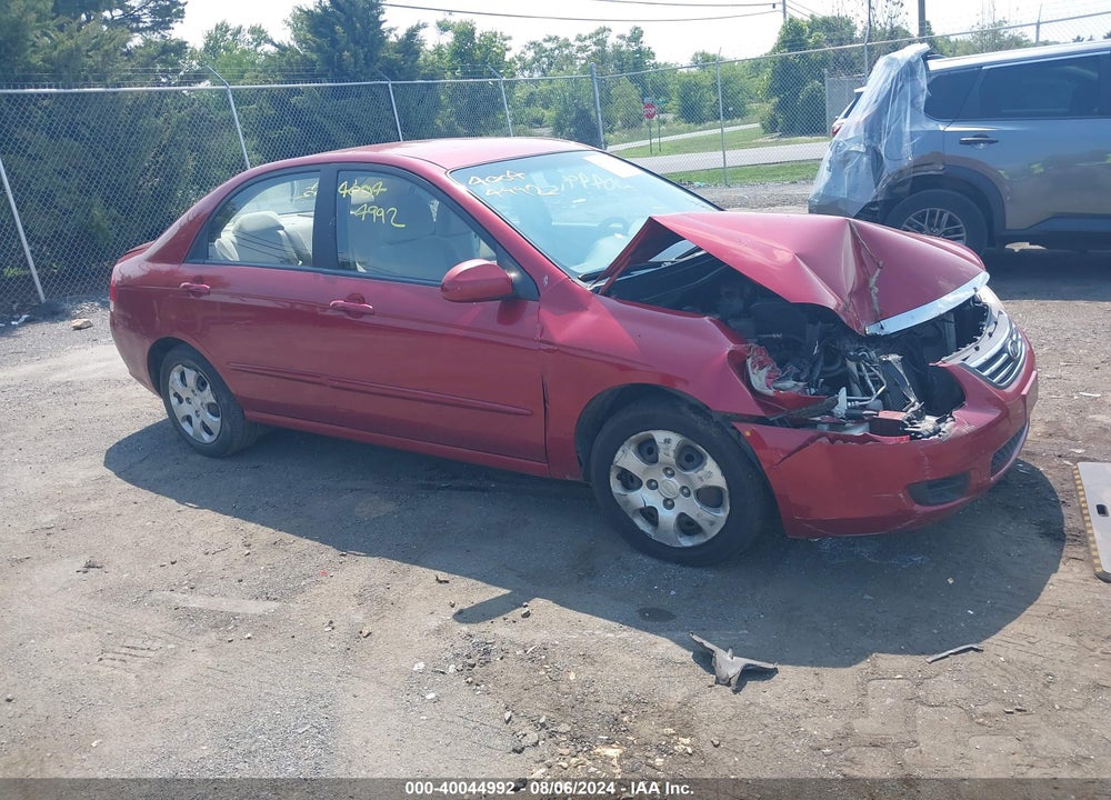 2009 KIA SPECTRA EX VIN: KNAFE222195666576