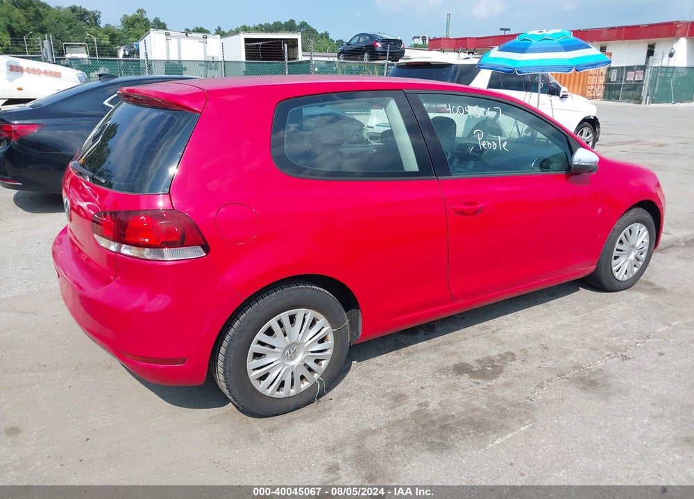2010 VOLKSWAGEN GOLF 2-DOOR VIN: WVWBA7AJ2AW303995