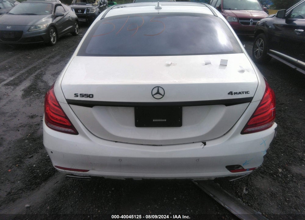 2016 MERCEDES-BENZ S 550 4MATIC VIN: WDDUG8FB2GA266683