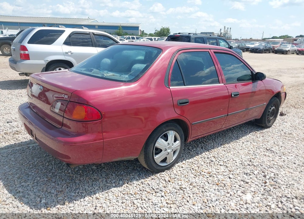 2000 TOYOTA COROLLA CE VIN: 1NXBR12E7YZ366387