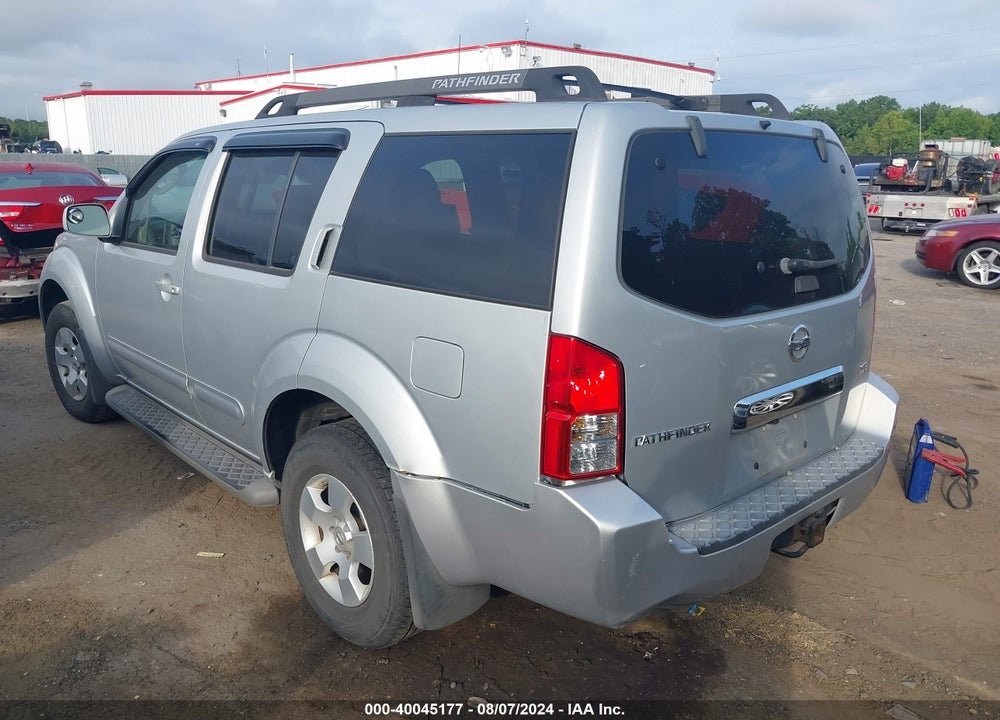 2007 NISSAN PATHFINDER SE VIN: 5N1AR18W67C610482