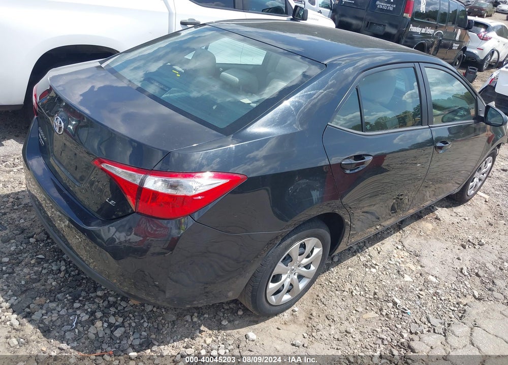 2016 TOYOTA COROLLA LE VIN: 2T1BURHE0GC718102