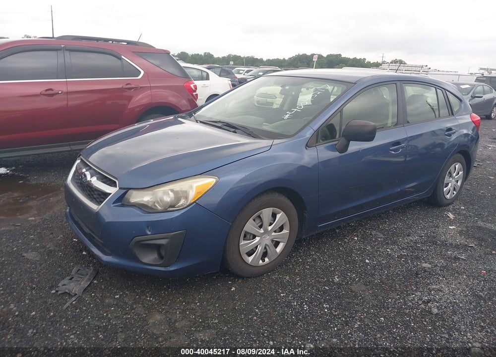 2012 SUBARU IMPREZA 2.0I VIN: JF1GPAA64CH240635