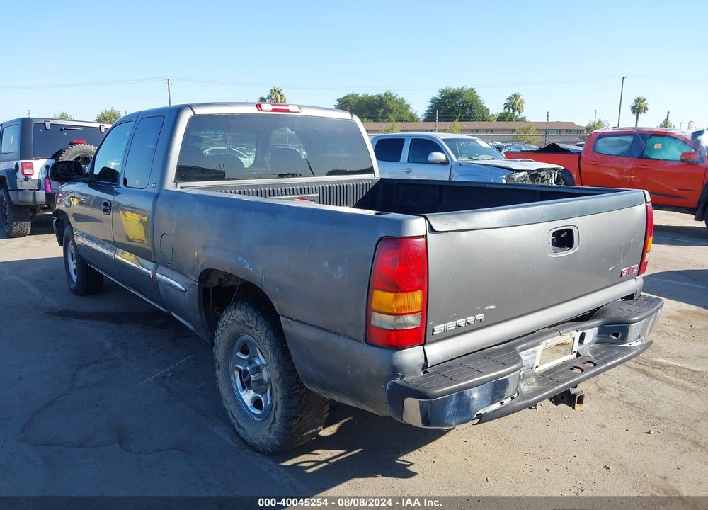 1999 GMC SIERRA 1500 SLE VIN: 2GTEK19T2X1550527