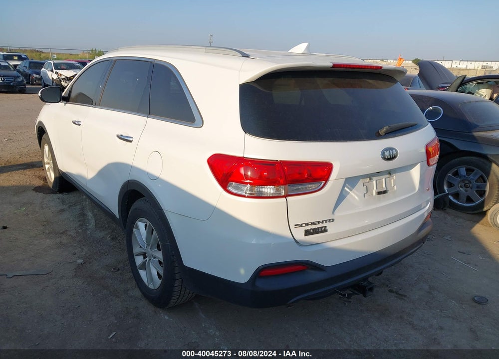2016 KIA SORENTO 3.3L LX VIN: 5XYPG4A57GG030449