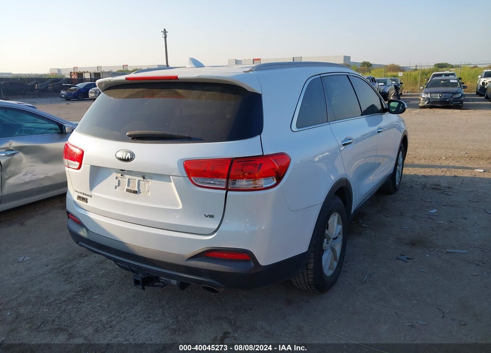 2016 KIA SORENTO 3.3L LX VIN: 5XYPG4A57GG030449