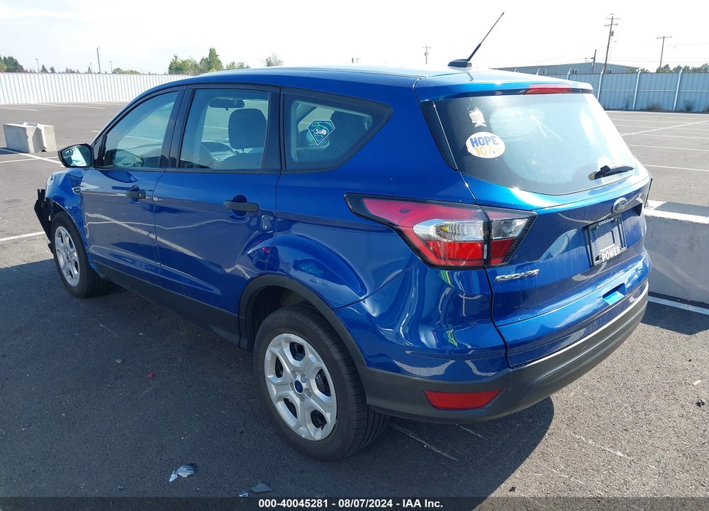 2017 FORD ESCAPE S VIN: 1FMCU0F7XHUD12851