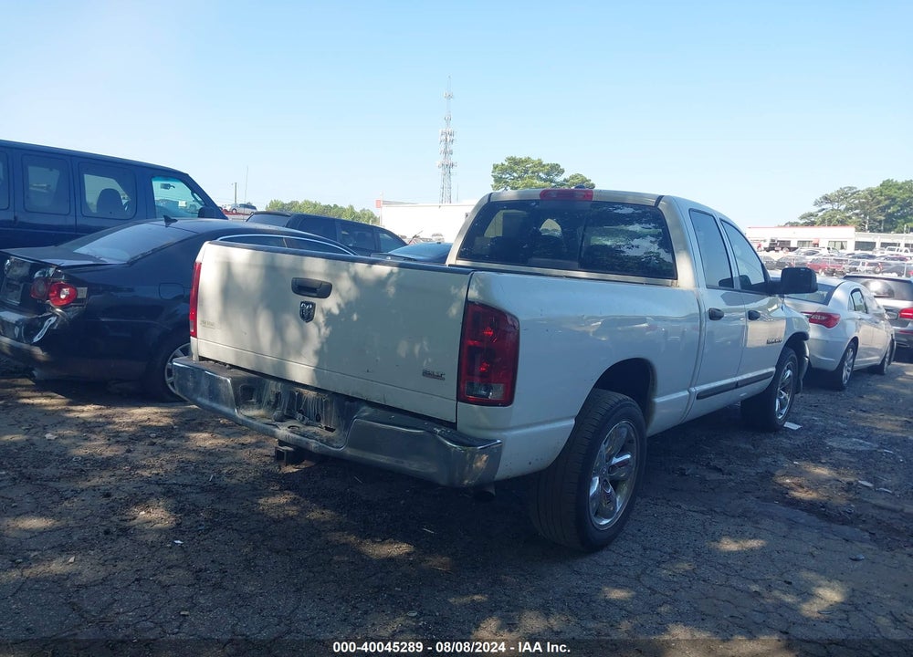 2005 DODGE RAM 1500 SLT/LARAMIE VIN: 1D7HA18D05S221080