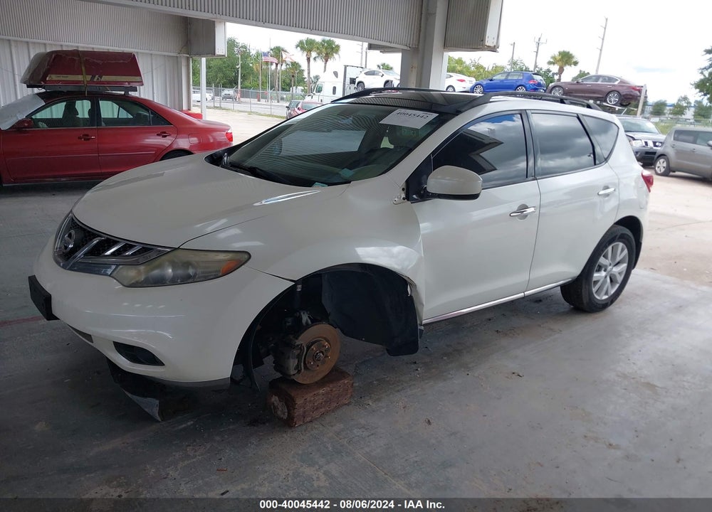 2012 NISSAN MURANO SL VIN: JN8AZ1MU2CW118697