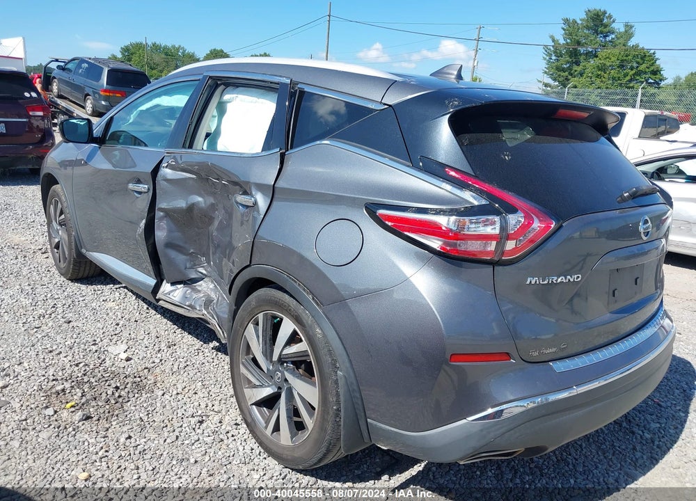 2017 NISSAN MURANO PLATINUM VIN: 5N1AZ2MHXHN106956