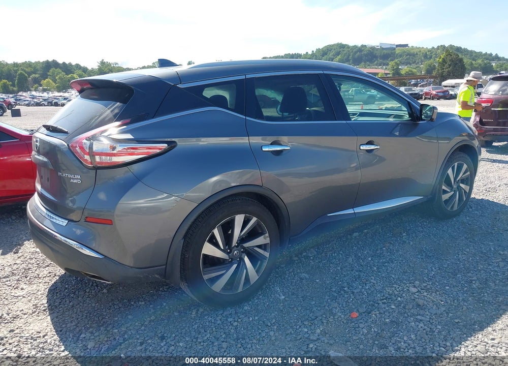 2017 NISSAN MURANO PLATINUM VIN: 5N1AZ2MHXHN106956