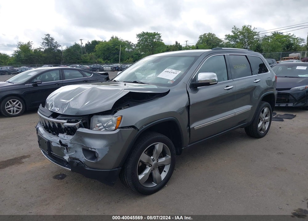 2012 JEEP GRAND CHEROKEE OVERLAND VIN: 1C4RJFCT8CC345471