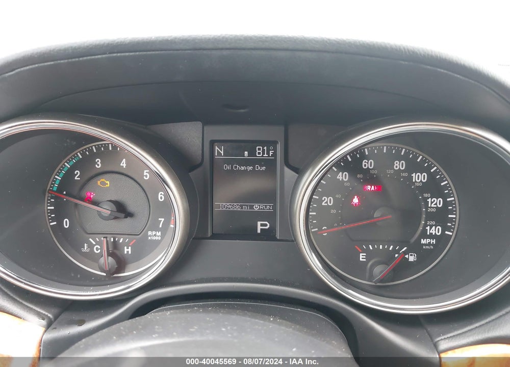 2012 JEEP GRAND CHEROKEE OVERLAND VIN: 1C4RJFCT8CC345471