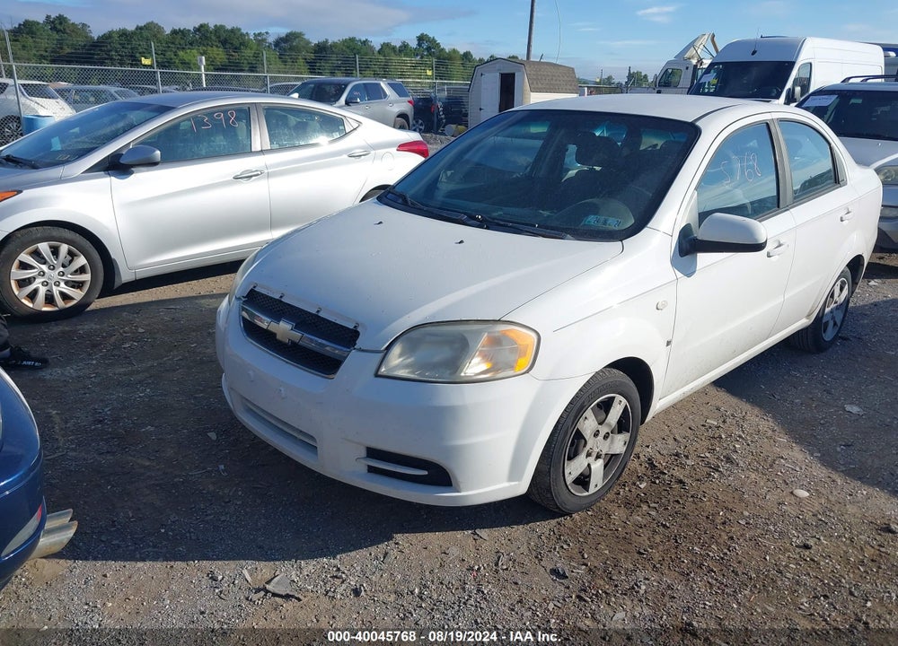2007 CHEVROLET AVEO LS VIN: KL1TD566X7B096543