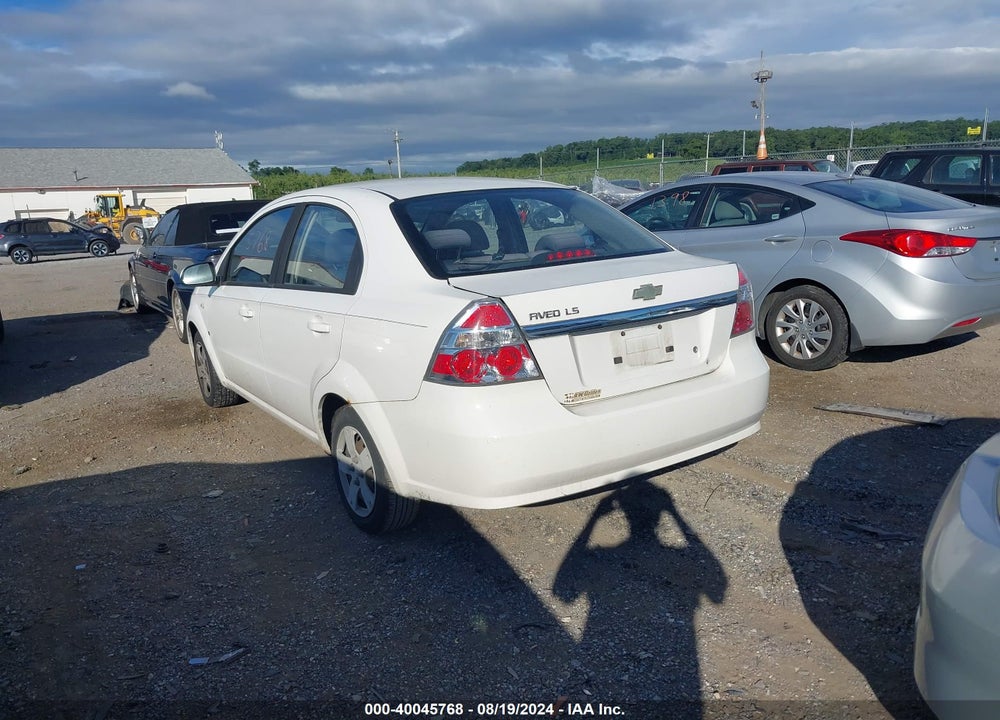 2007 CHEVROLET AVEO LS VIN: KL1TD566X7B096543