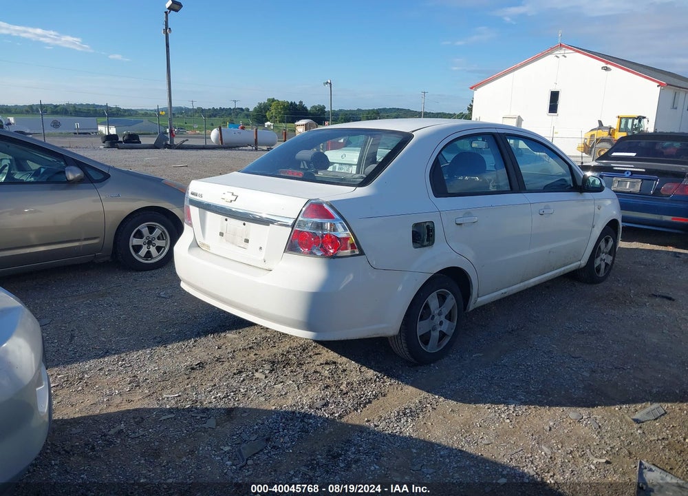 2007 CHEVROLET AVEO LS VIN: KL1TD566X7B096543