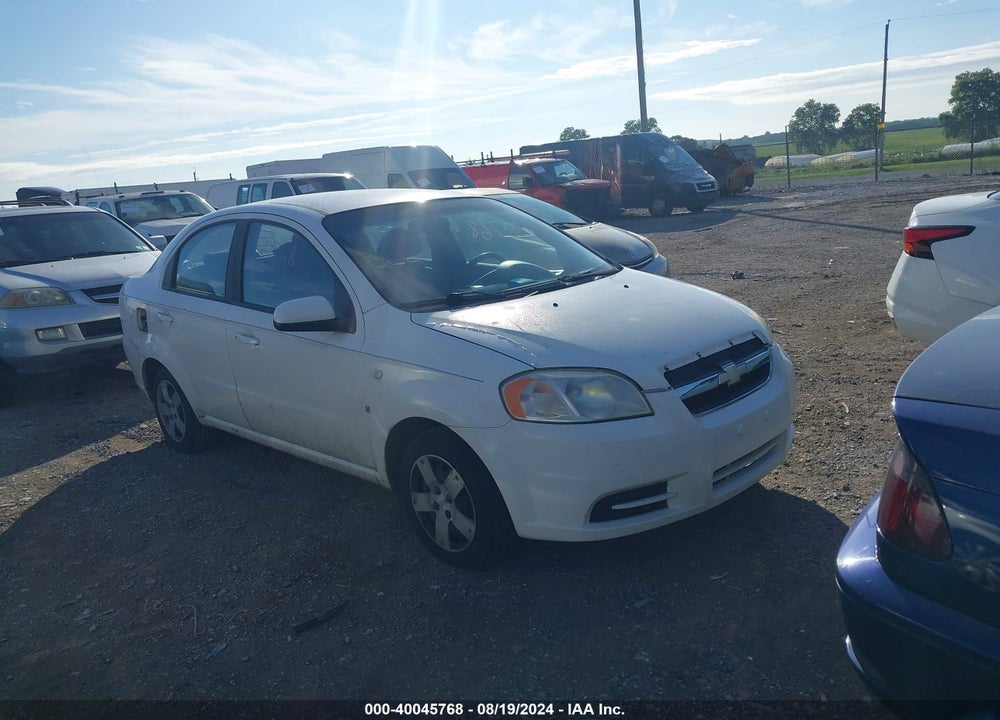 2007 CHEVROLET AVEO LS VIN: KL1TD566X7B096543