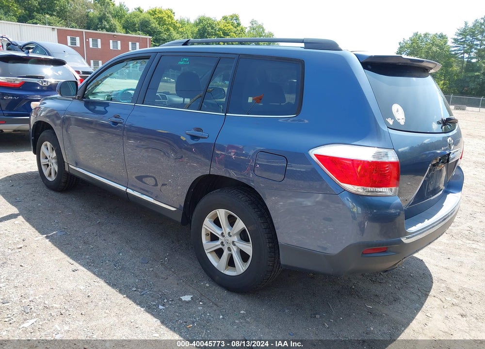 2013 TOYOTA HIGHLANDER SE V6 VIN: 5TDBK3EH7DS231595