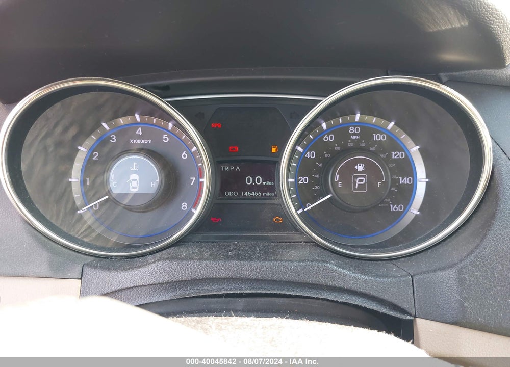 2012 HYUNDAI SONATA GLS VIN: 5NPEB4AC2CH454774