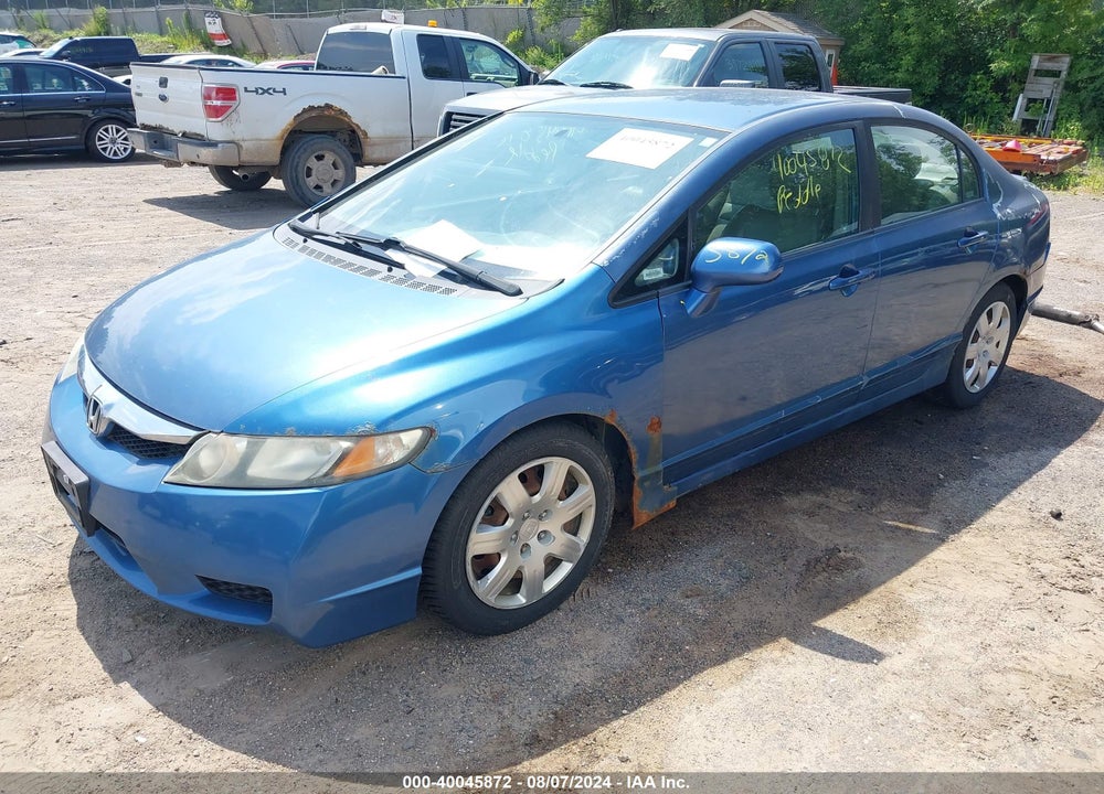 2009 HONDA CIVIC LX VIN: 19XFA16599E042963