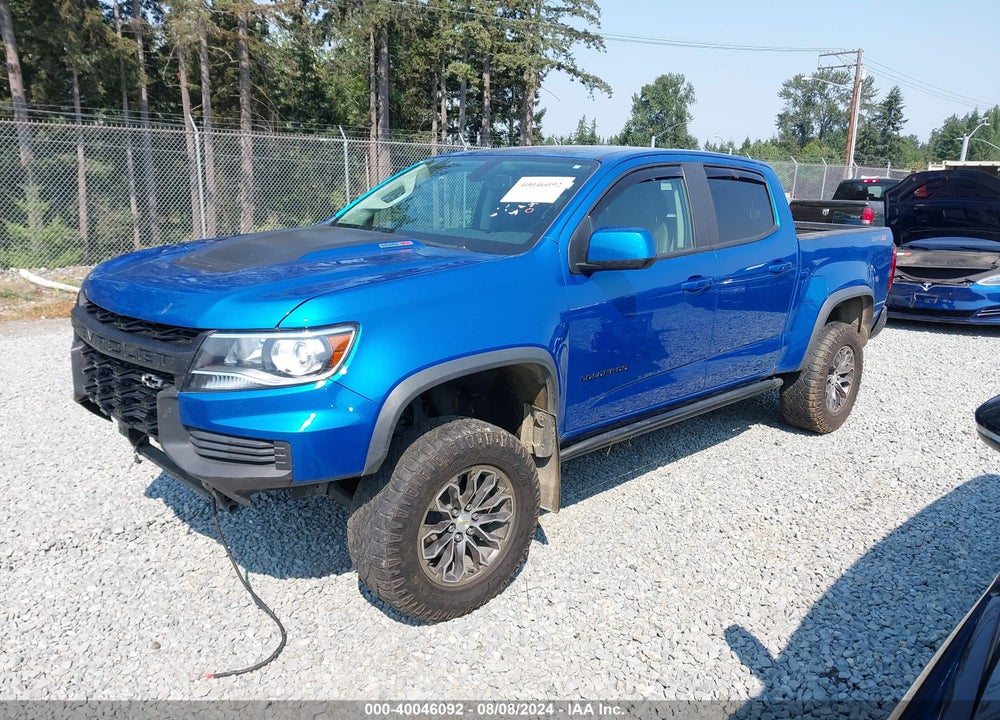 2021 CHEVROLET COLORADO 4WD SHORT BOX ZR2 VIN: 1GCPTEE17M1183188