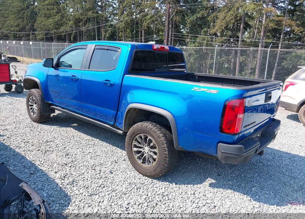 2021 CHEVROLET COLORADO 4WD SHORT BOX ZR2 VIN: 1GCPTEE17M1183188