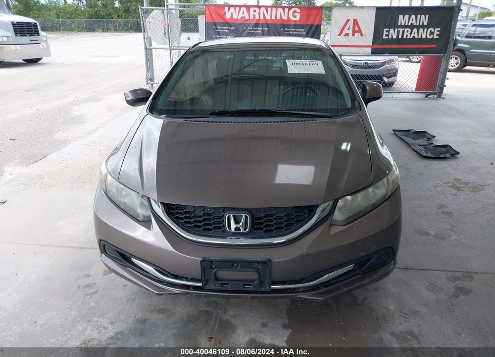 2013 HONDA CIVIC LX VIN: 2HGFB2F57DH546610