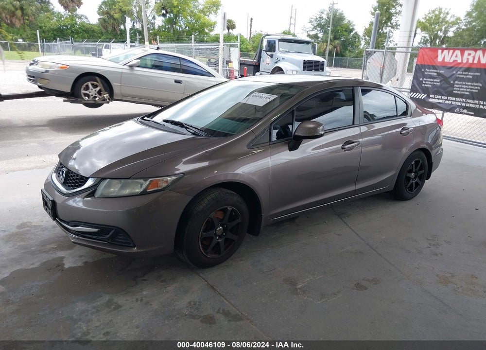 2013 HONDA CIVIC LX VIN: 2HGFB2F57DH546610