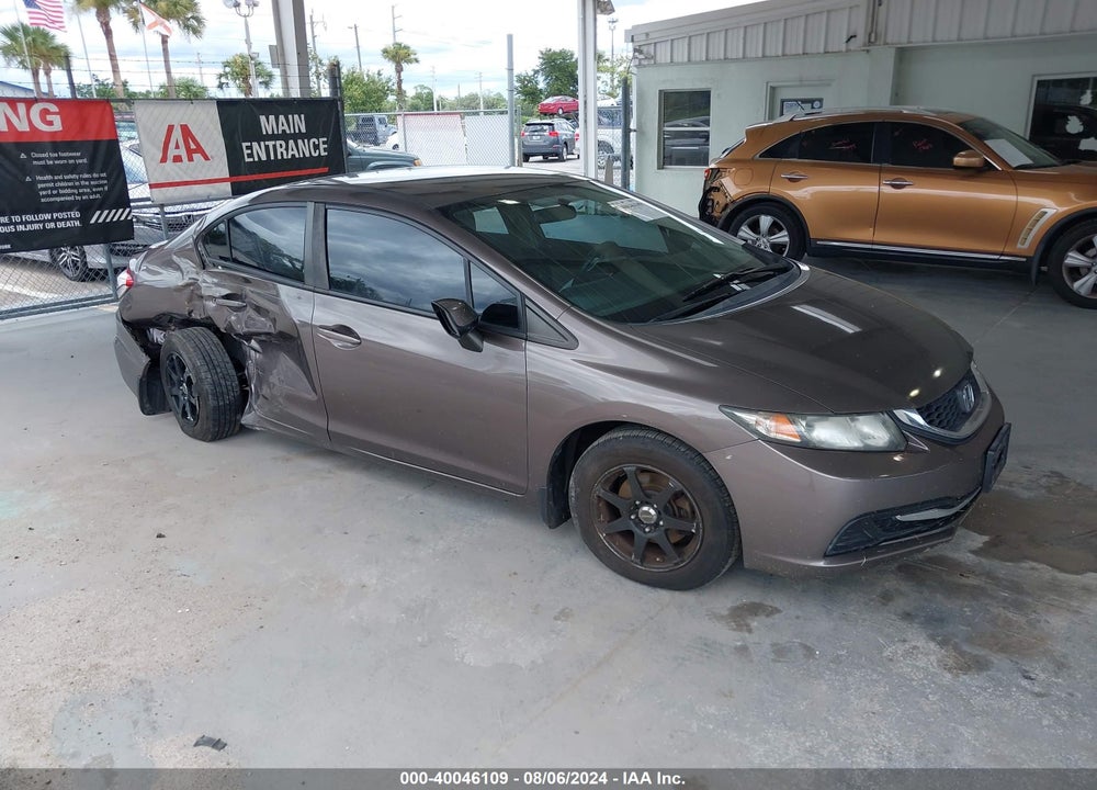 2013 HONDA CIVIC LX VIN: 2HGFB2F57DH546610