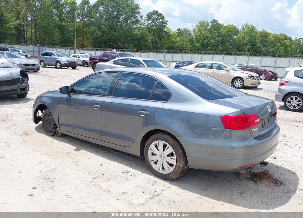 2012 VOLKSWAGEN JETTA 2.5L SE VIN: 3VWDP7AJ5CM452554