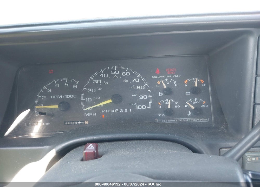 1997 CHEVROLET K1500 FLEETSIDE VIN: 2GCEK19R2V1229945
