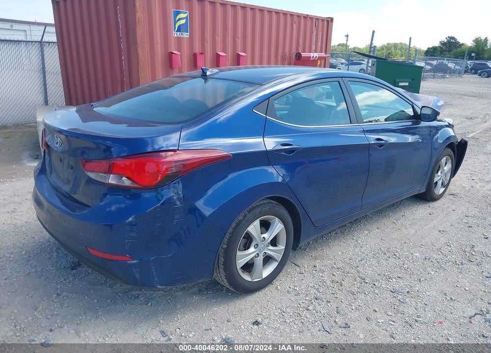2016 HYUNDAI ELANTRA VALUE EDITION VIN: 5NPDH4AE1GH788599