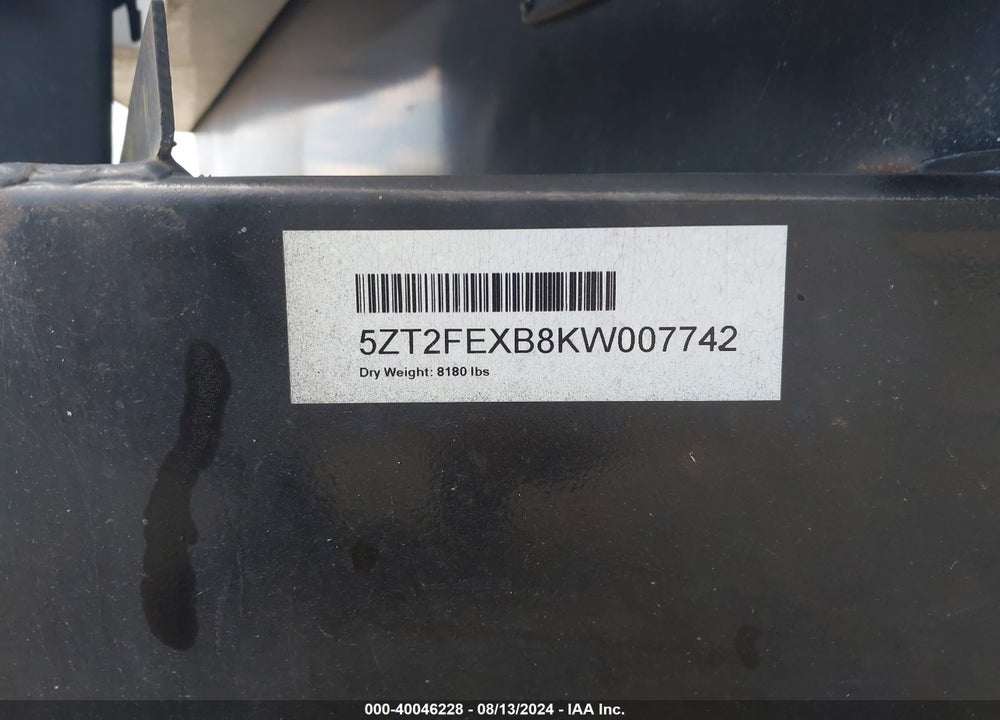 2019 COACHMEN FREEDOM EXPRESS VIN: 5ZT2FEXB8KW007742
