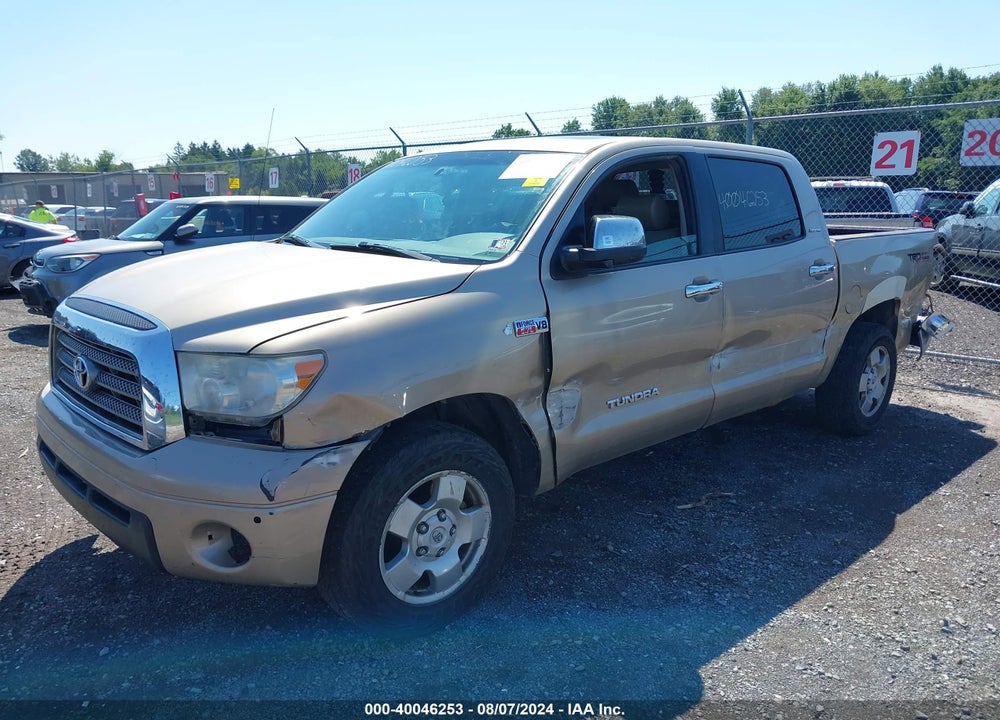 2008 TOYOTA TUNDRA LIMITED 5.7L V8 VIN: 5TBDV58138S503875