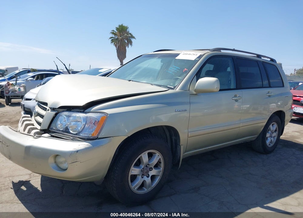 2003 TOYOTA HIGHLANDER LIMITED V6 VIN: JTEGF21A730119759