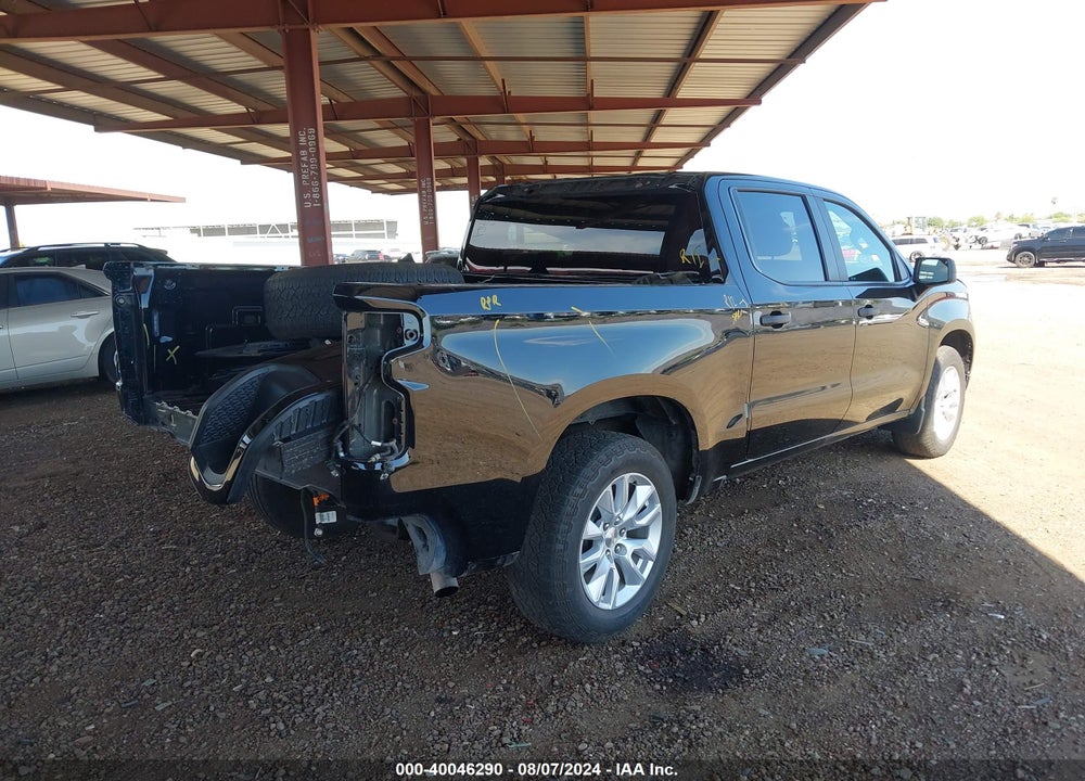 2022 CHEVROLET SILVERADO 1500 2WD SHORT BED CUSTOM VIN: 1GCPABEK6NZ555104