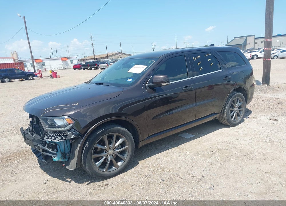 2017 DODGE DURANGO GT RWD VIN: 1C4RDHDGXHC829895